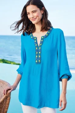 Soft Surroundings Nellie Gauze Tunic| Tops