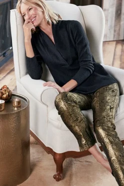 Soft Surroundings Nevina Jacquard Trouser| Pants