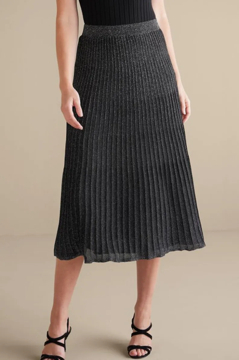 Soft Surroundings Nisha Knit Pleated Skirt| Skirts