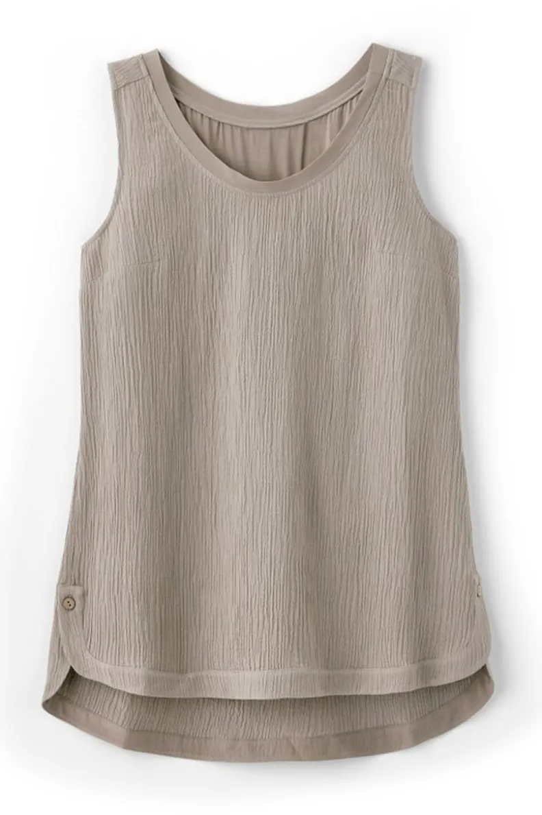 Soft Surroundings Oceo Gauze Tank| Tops