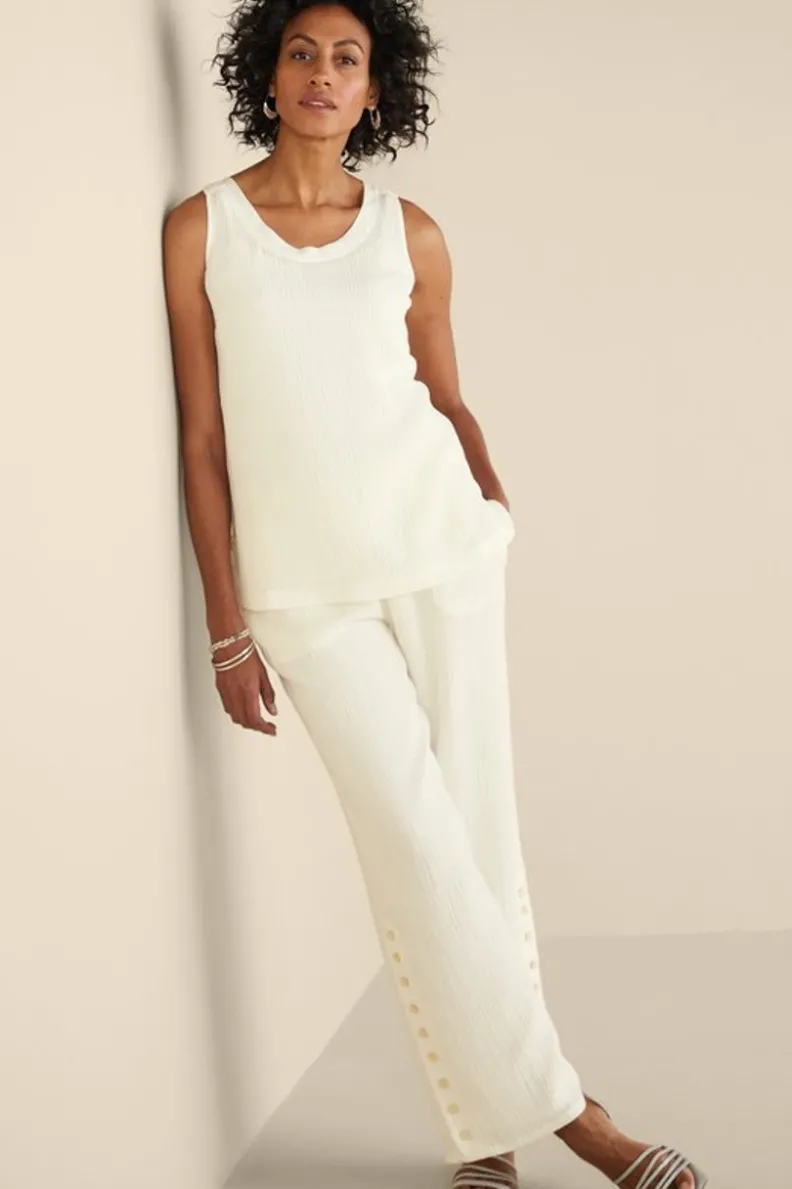 Soft Surroundings Oceo Gauze Tank| Tops