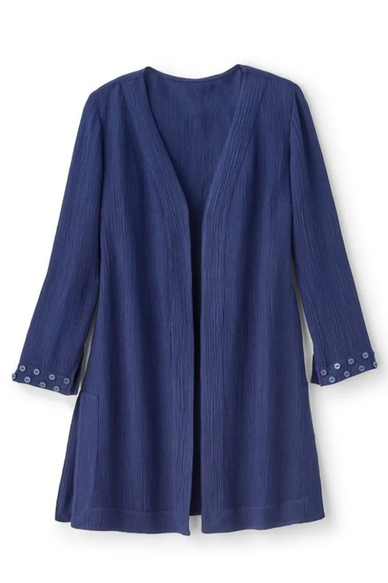 Soft Surroundings Oceo Gauze Topper| Tops|Toppers