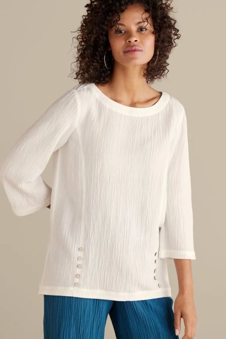 Soft Surroundings Oceo Gauze Tunic| Tops|Tunics & Leggings
