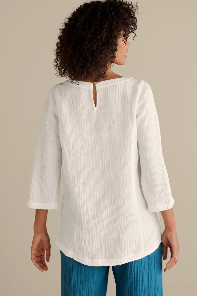 Soft Surroundings Oceo Gauze Tunic| Tops|Tunics & Leggings