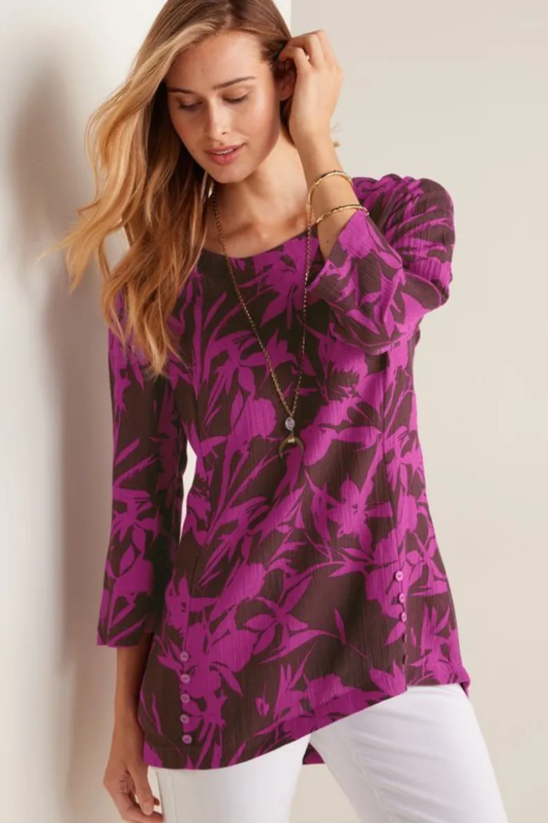 Soft Surroundings Oceo Gauze Tunic| Tops|Tunics & Leggings