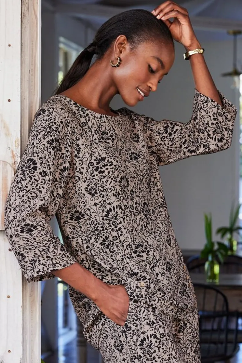 Soft Surroundings Oceo Gauze Tunic| Tops|Tunics & Leggings