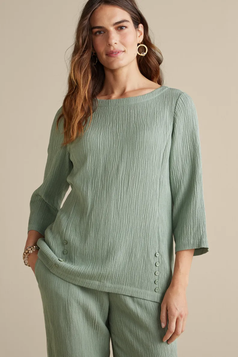 Soft Surroundings Oceo Gauze Tunic| Tops|Tunics & Leggings