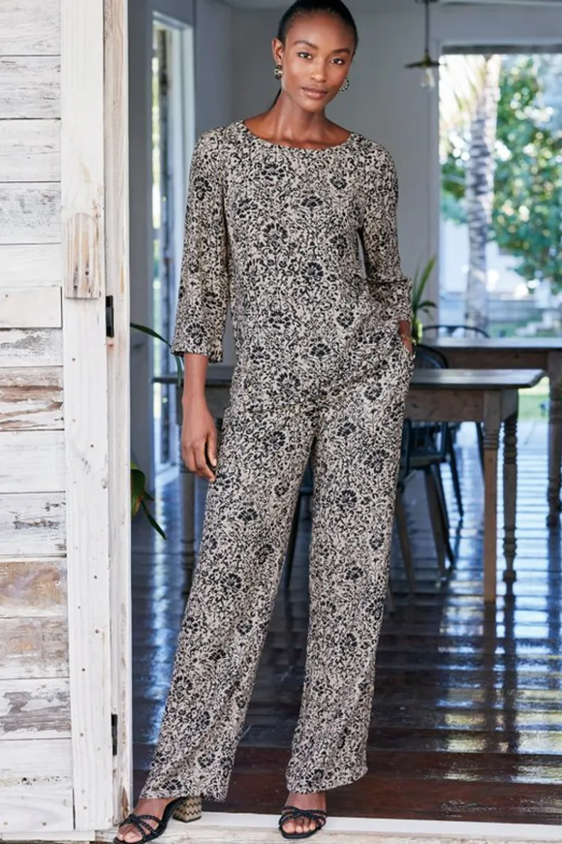 Soft Surroundings Oceo Gauze Wide-Leg Pants| Pants