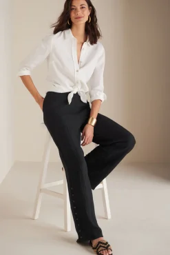 Soft Surroundings Oceo Gauze Wide-Leg Pants| Pants