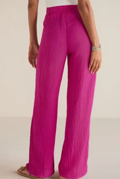 Soft Surroundings Oceo Gauze Wide-Leg Pants| Pants