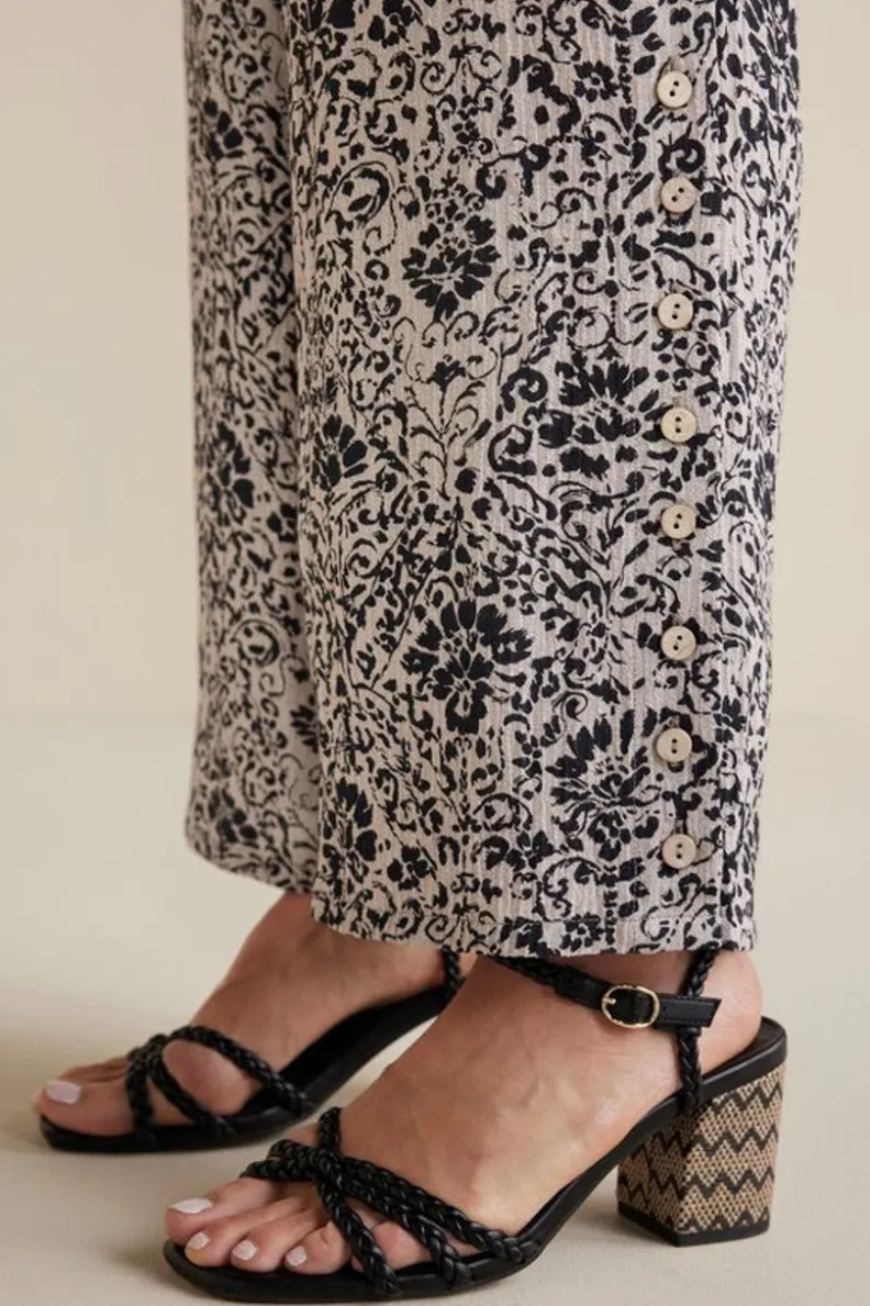 Soft Surroundings Oceo Gauze Wide-Leg Pants| Pants