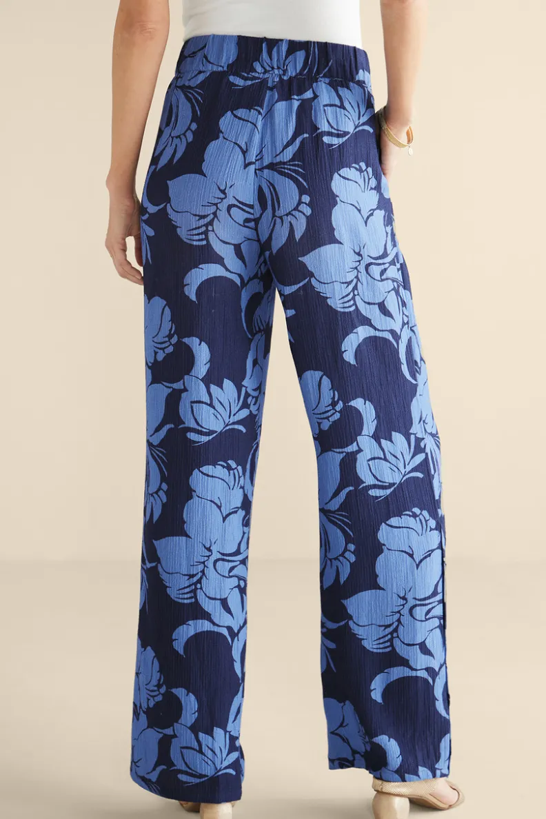 Soft Surroundings Oceo Gauze Wide-Leg Pants| Pants