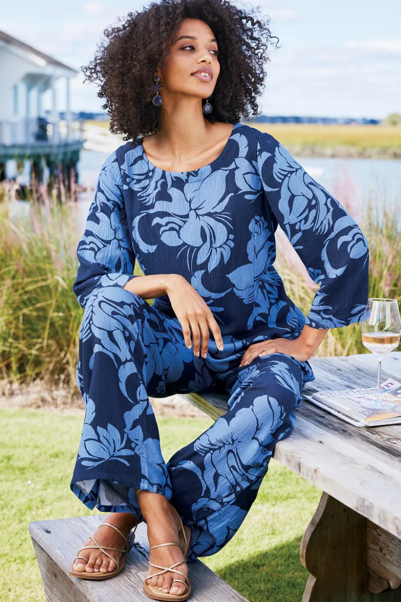 Soft Surroundings Oceo Gauze Wide-Leg Pants| Pants