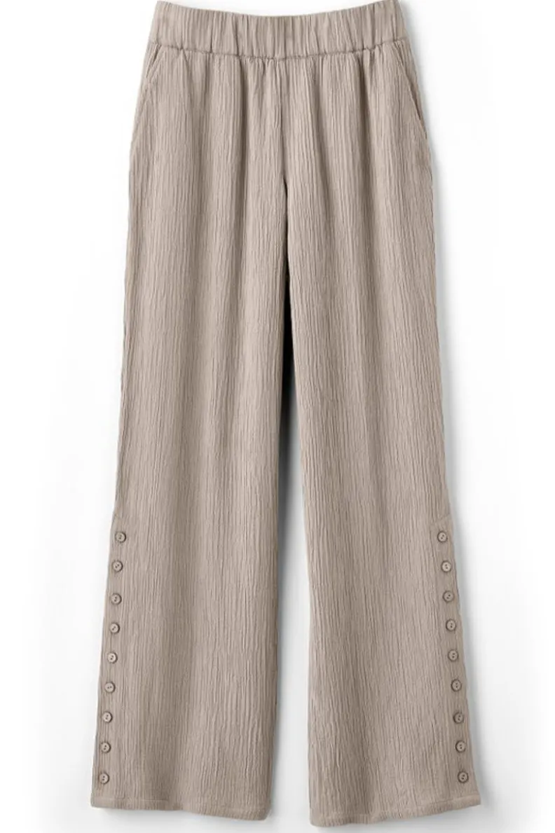 Soft Surroundings Oceo Gauze Wide-Leg Pants| Pants