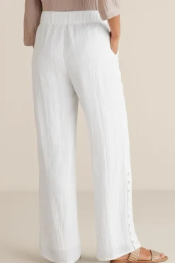 Soft Surroundings Oceo Gauze Wide-Leg Pants| Pants