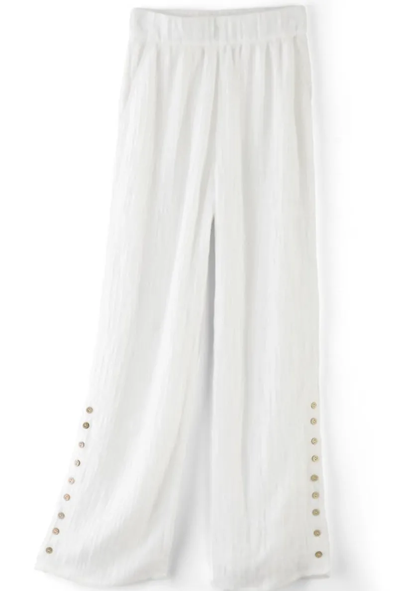 Soft Surroundings Oceo Gauze Wide-Leg Pants| Pants