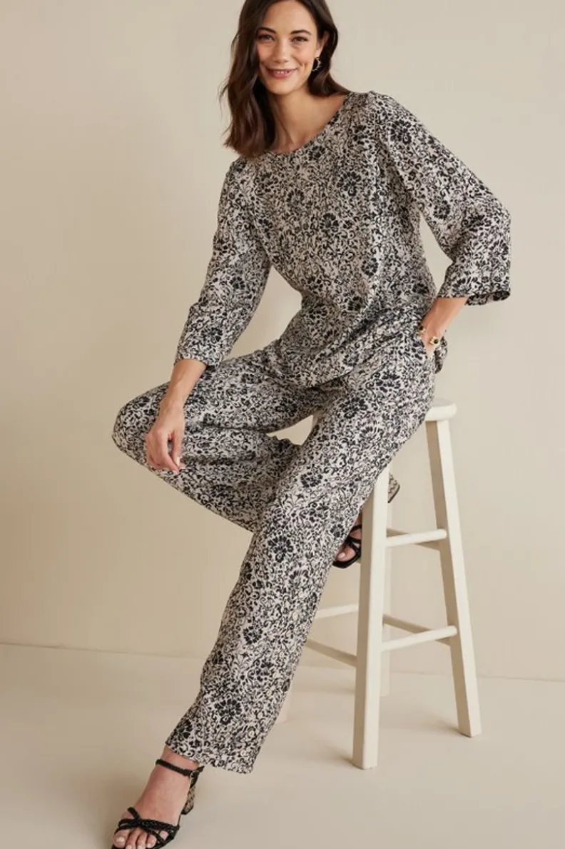 Soft Surroundings Oceo Gauze Wide-Leg Pants| Pants