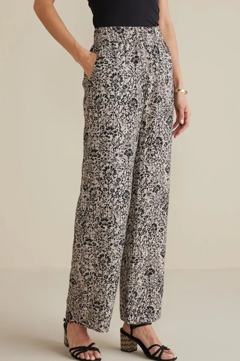Soft Surroundings Oceo Gauze Wide-Leg Pants| Pants