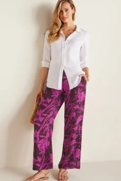 Soft Surroundings Oceo Gauze Wide-Leg Pants| Pants