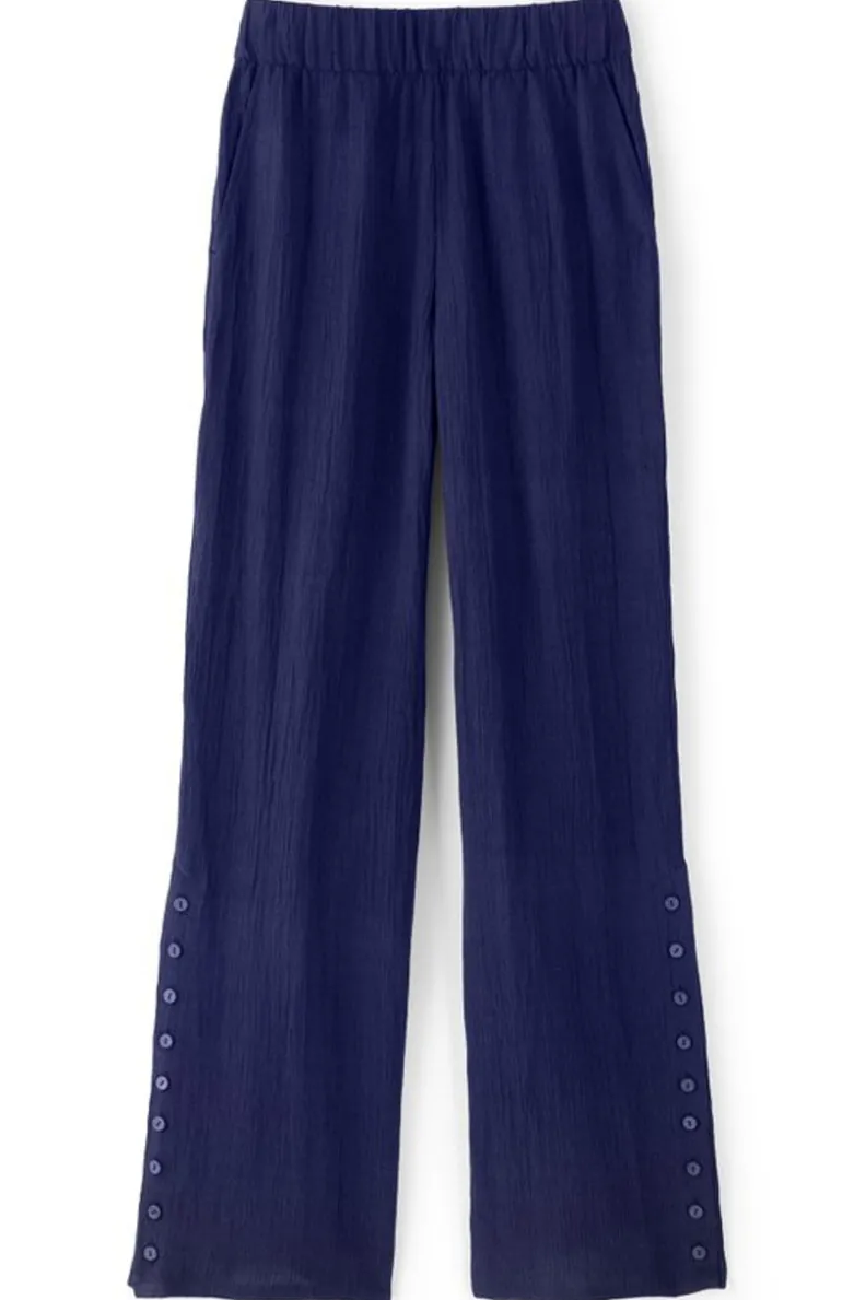 Soft Surroundings Oceo Gauze Wide-Leg Pants| Pants