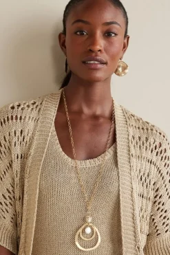Soft Surroundings Opaline Shimmer Cardigan| Tops|Sweaters & Cardigans