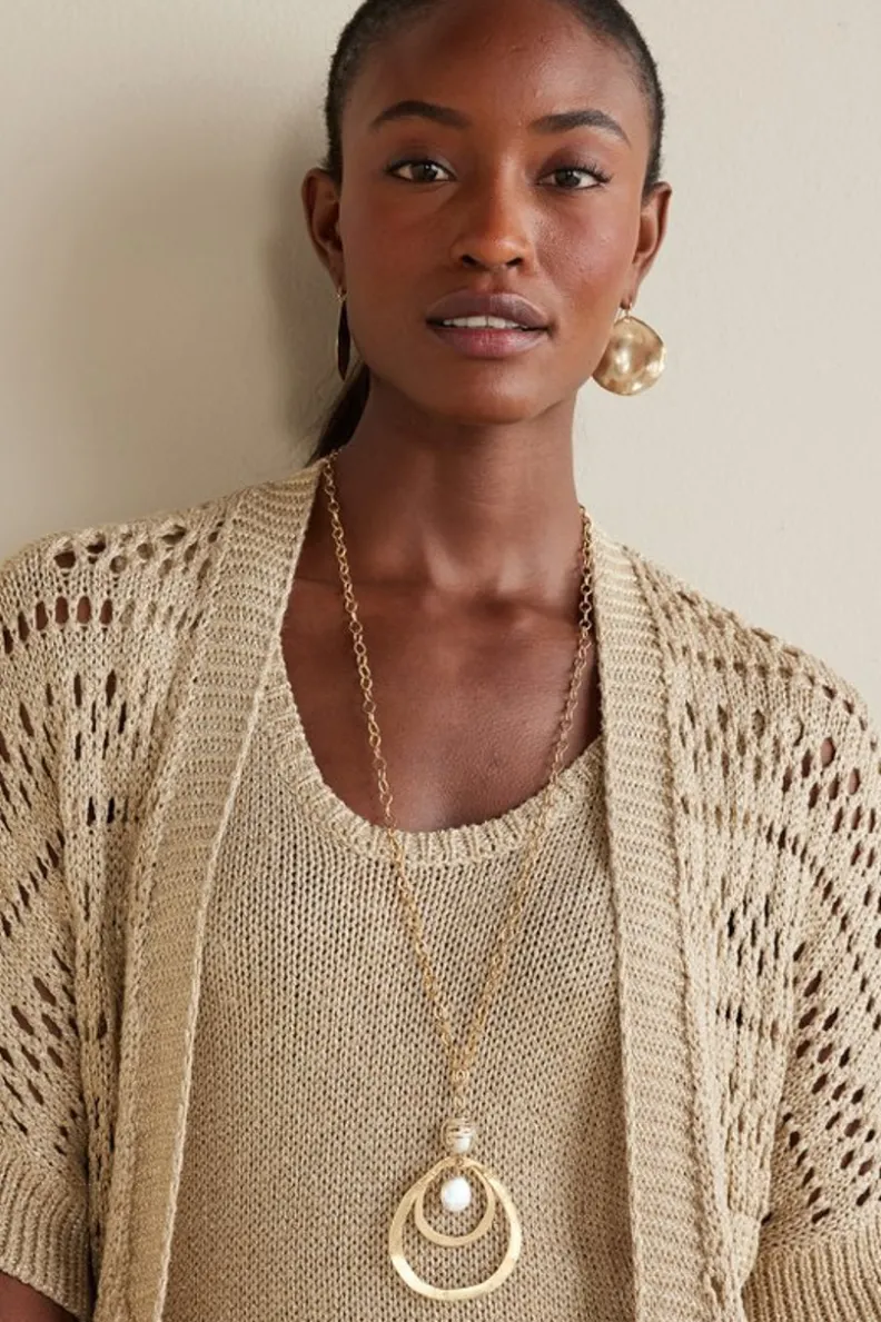 Soft Surroundings Opaline Shimmer Cardigan| Tops|Sweaters & Cardigans