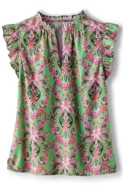 Soft Surroundings Paige Linen Blend Top| Tops