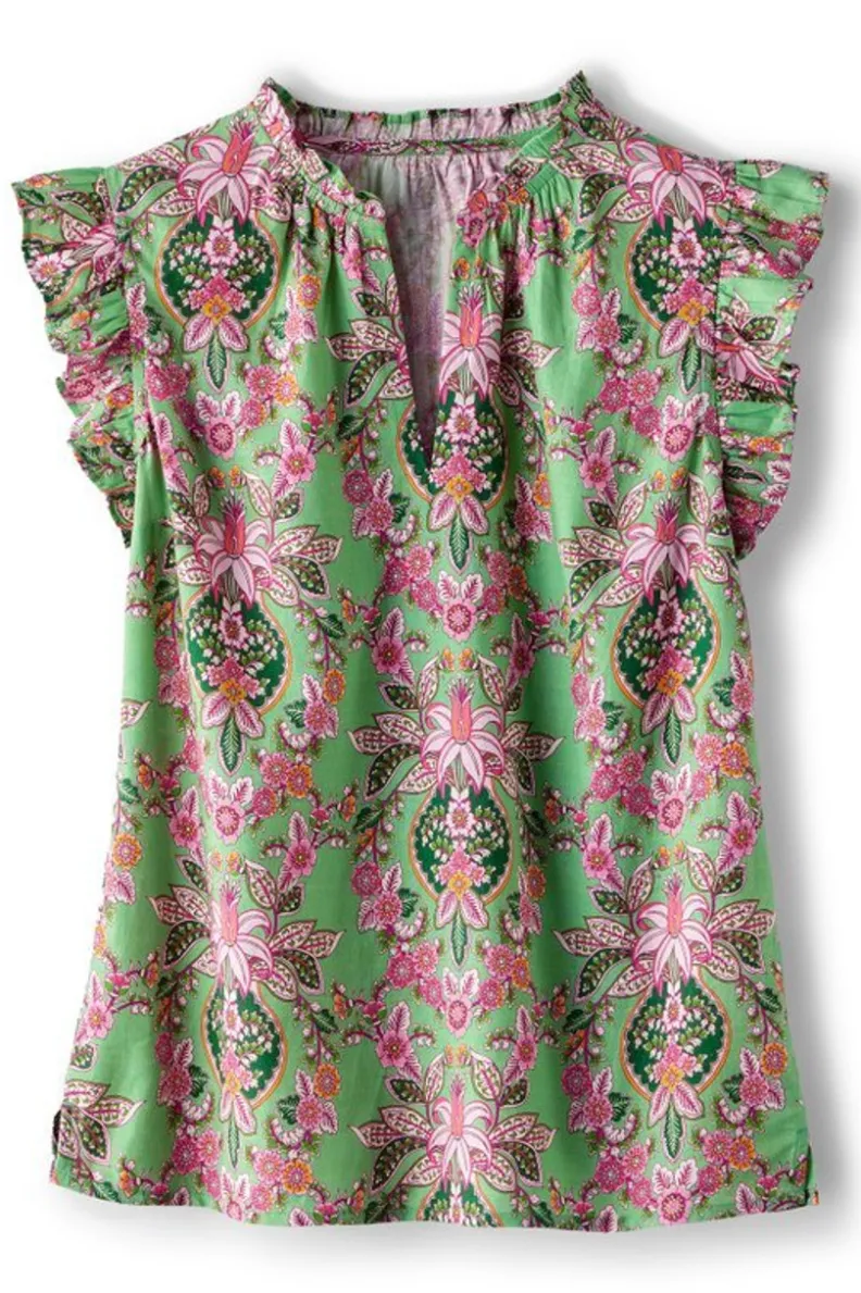 Soft Surroundings Paige Linen Blend Top| Tops