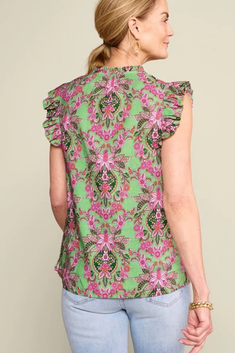 Soft Surroundings Paige Linen Blend Top| Tops