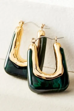 Soft Surroundings Parker Square Hoop Earrings| Jewelry|Earrings