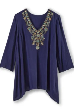 Soft Surroundings Paulina Gauze Pullover| Tops