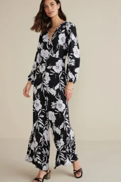 Soft Surroundings Penelope Long Sleeve Jumpsuit| Dresses|Jumpsuits