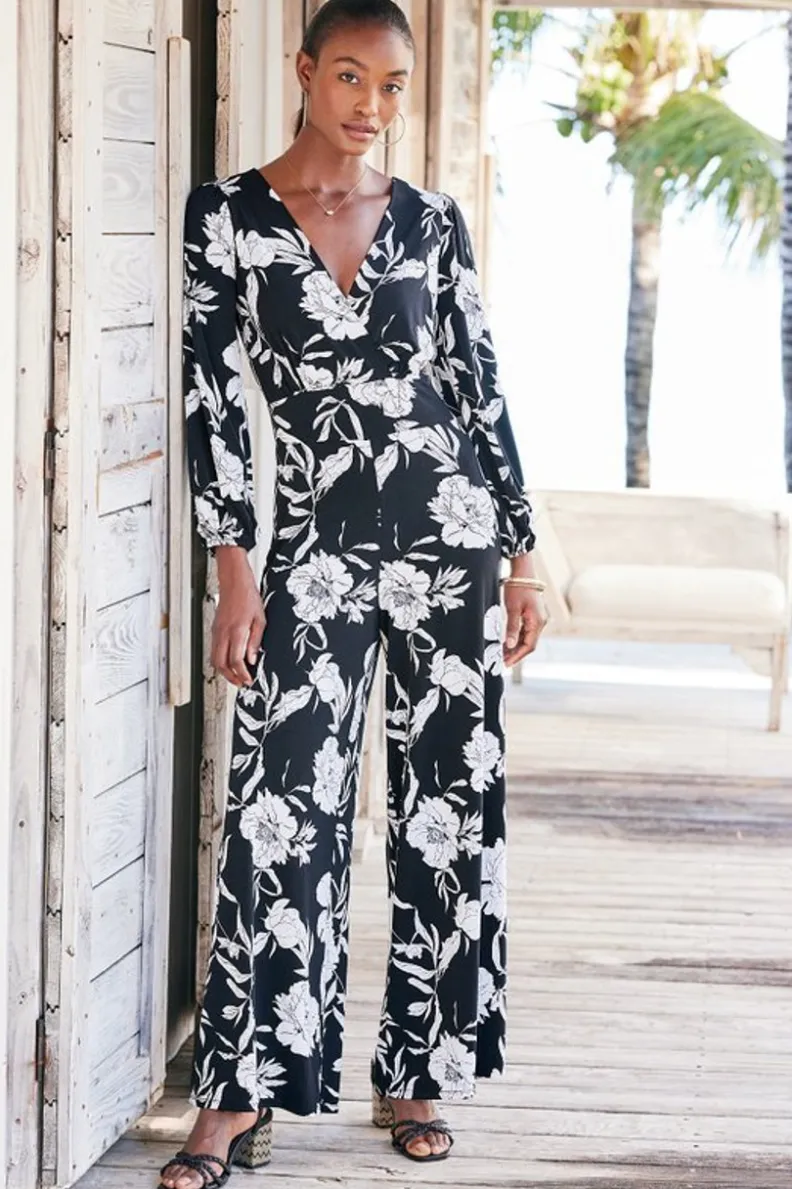Soft Surroundings Penelope Long Sleeve Jumpsuit| Dresses|Jumpsuits