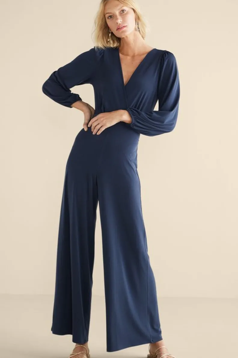 Soft Surroundings Penelope Long Sleeve Jumpsuit| Dresses|Jumpsuits
