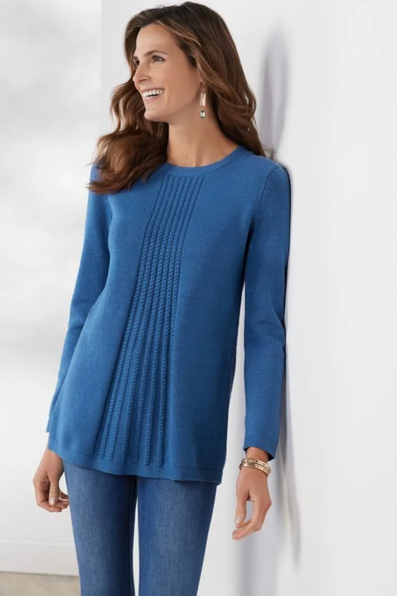 Soft Surroundings Priscilla Pullover Tunic Sweater| Tops|Sweaters & Cardigans
