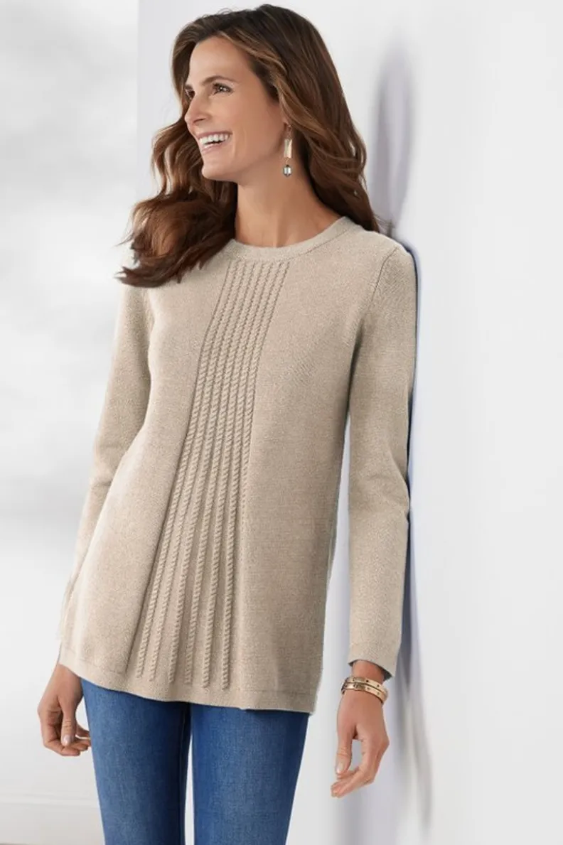 Soft Surroundings Priscilla Pullover Tunic Sweater| Tops|Sweaters & Cardigans