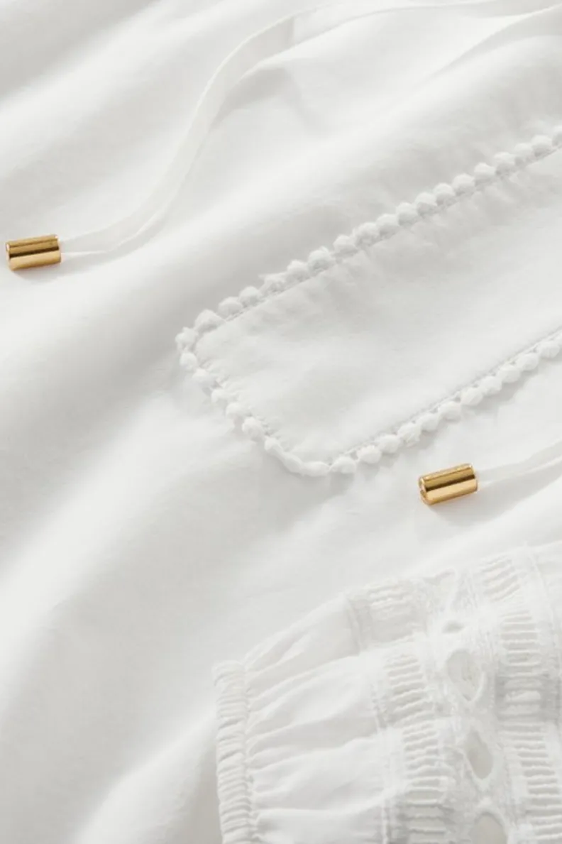 Soft Surroundings Prospera Lace Trim Top| Tops