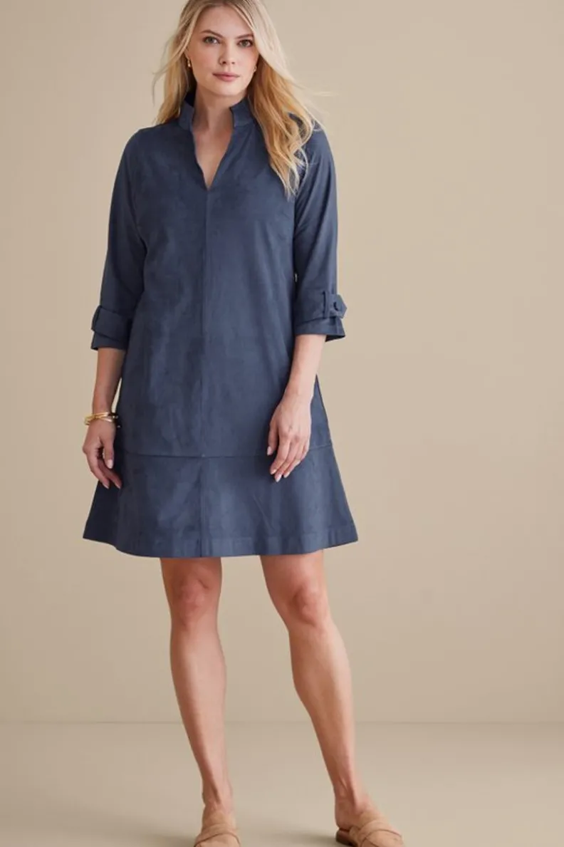 Soft Surroundings Rani Faux Suede Dress| Dresses