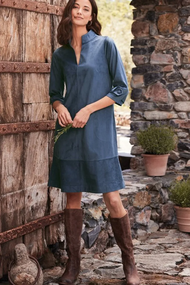 Soft Surroundings Rani Faux Suede Dress| Dresses