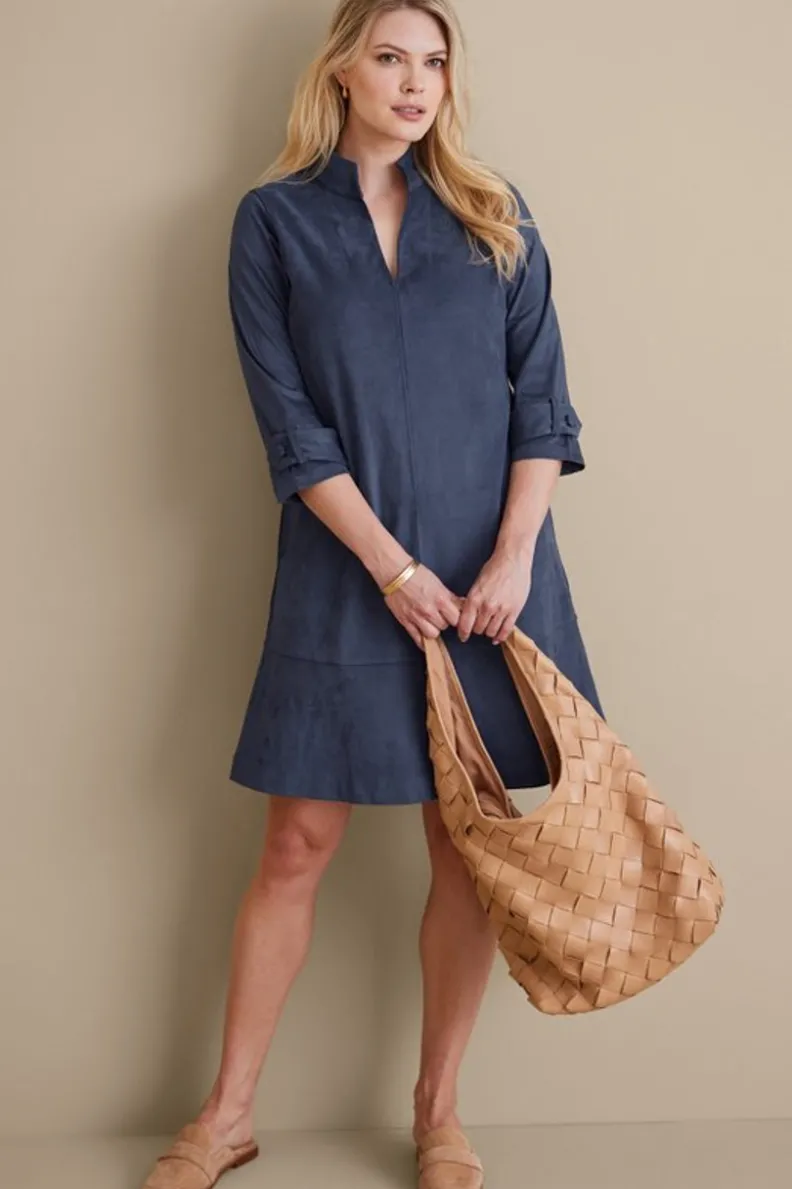 Soft Surroundings Rani Faux Suede Dress| Dresses