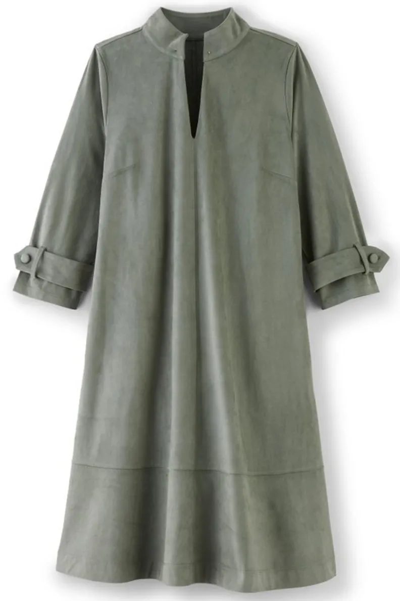 Soft Surroundings Rani Faux Suede Dress| Dresses