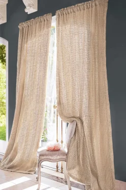 Soft Surroundings Raw Silk Woven Drapery Panel| Bedding Collections|Window Coverings
