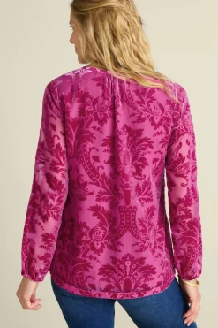 Soft Surroundings Reesha Velvet Top| Tops