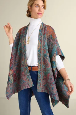 Soft Surroundings Rhea Woven Kimono Wrap| Scarves & Wraps