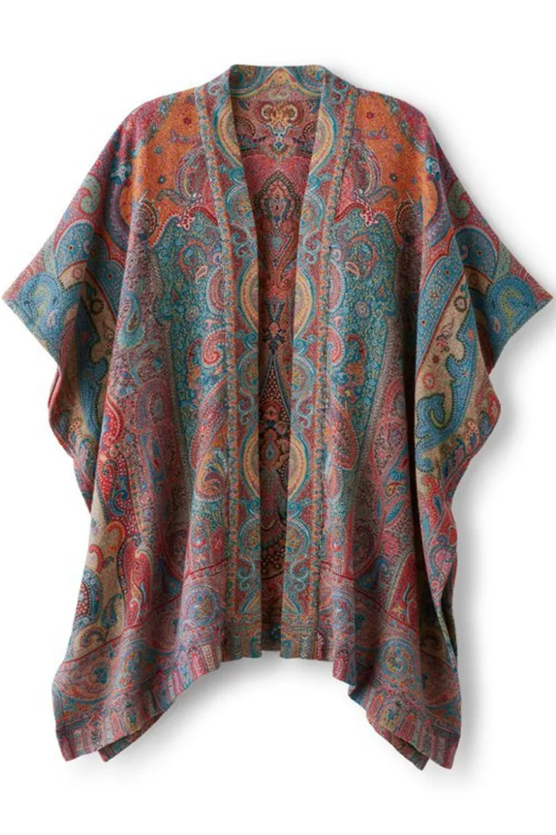 Soft Surroundings Rhea Woven Kimono Wrap| Scarves & Wraps