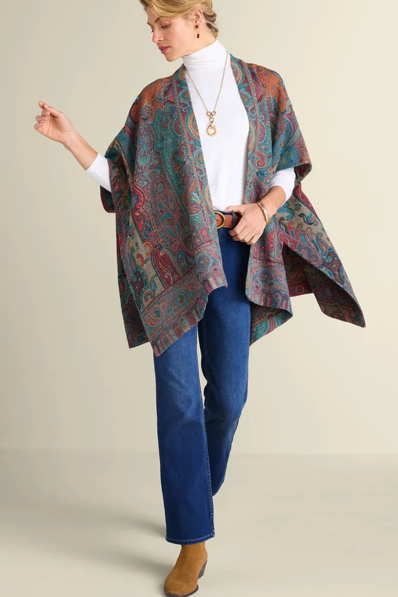 Soft Surroundings Rhea Woven Kimono Wrap| Scarves & Wraps