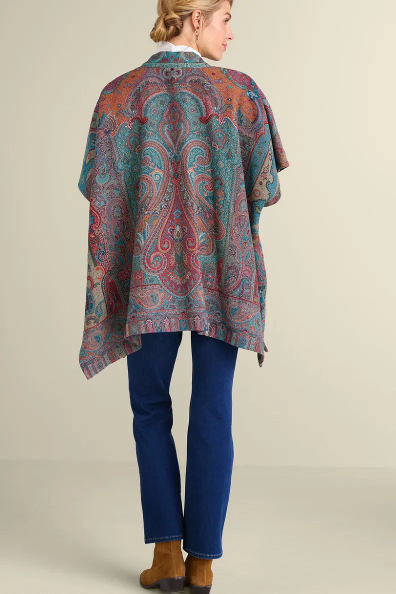 Soft Surroundings Rhea Woven Kimono Wrap| Scarves & Wraps