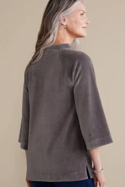 Soft Surroundings Samina Corduroy Pullover| Tops