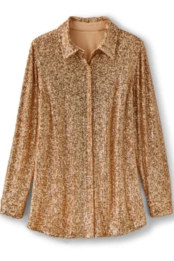 Soft Surroundings Sancerre Sequin Shirt| Tops