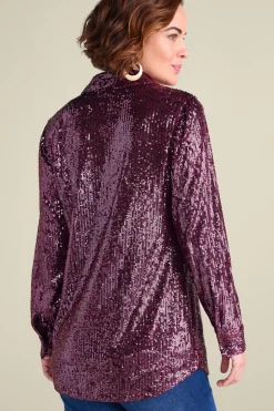 Soft Surroundings Sancerre Sequin Shirt| Tops